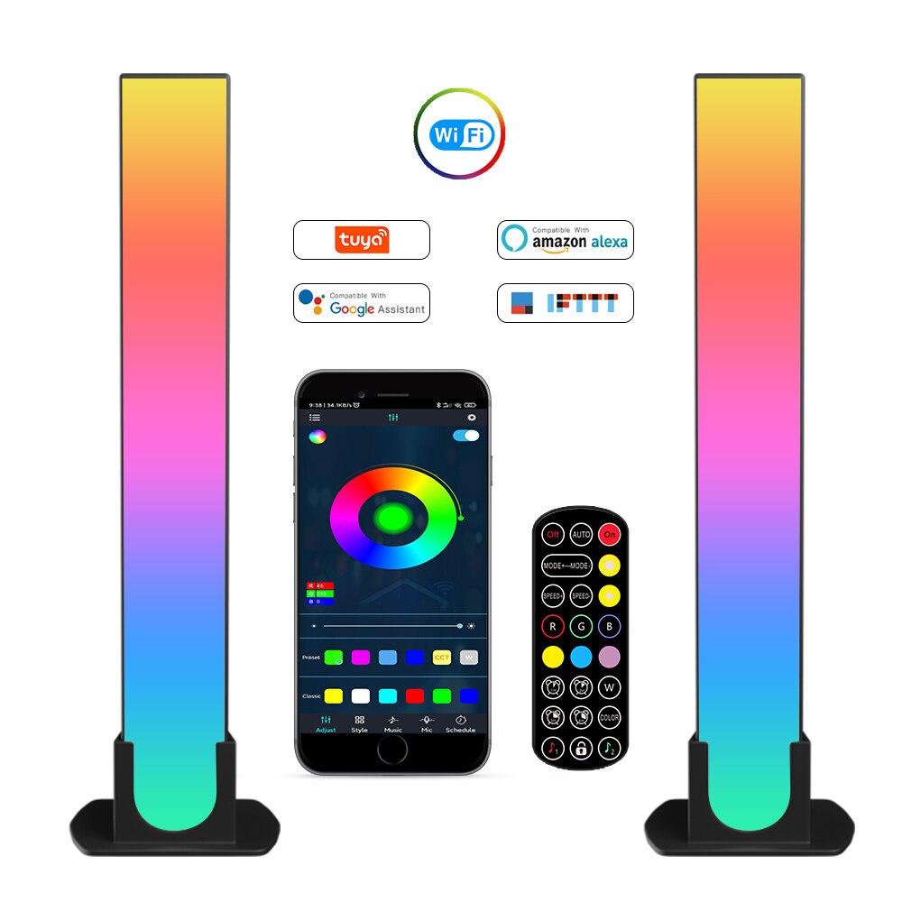 Đèn LED thanh RGB Nháy theo nhạc - Đèn tràn viền Điều khiển APP