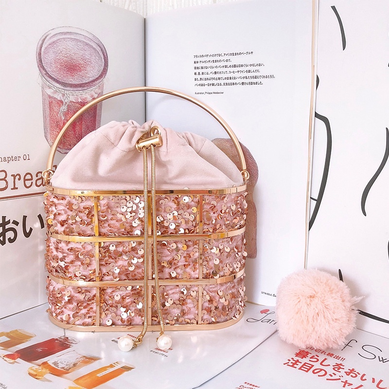 Túi Đeo Chéo Đính Sequin Lấp Lánh Thời Trang Dành Cho Nữ