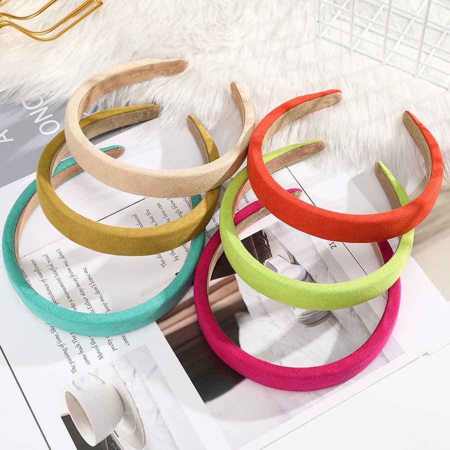 Cài tóc vải nhung màu sắc đơn giản phong cách Hàn Quốc cho nữ