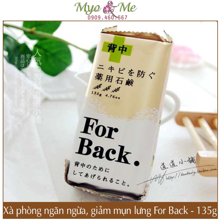 Combo xà phòng &amp; gel xịt mụn lưng For Back giảm mụn, mờ thâm