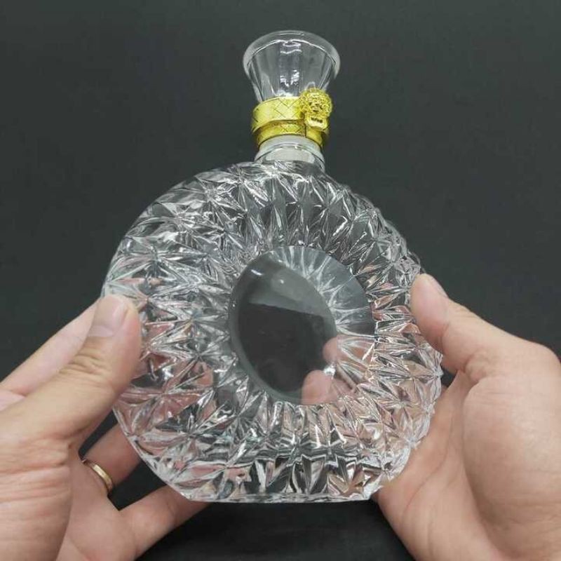 Chai, Bình Đựng Rượu Thủy Tinh Cao Cấp 500 ml. Mẫu XO Tròn