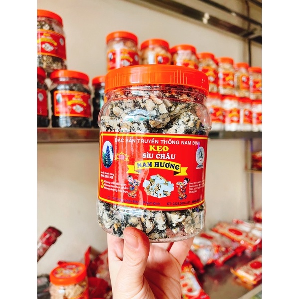 KẸO LẠC VỪNG ĐEN 500g - đặc sản Nam Định, ngọt mát, kẹo bùi thơm vị lạc vừng