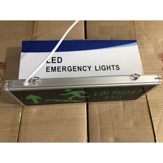 Đèn EXIT lên cầu thang có chữ lối thoát 1 mặt 2 mặt