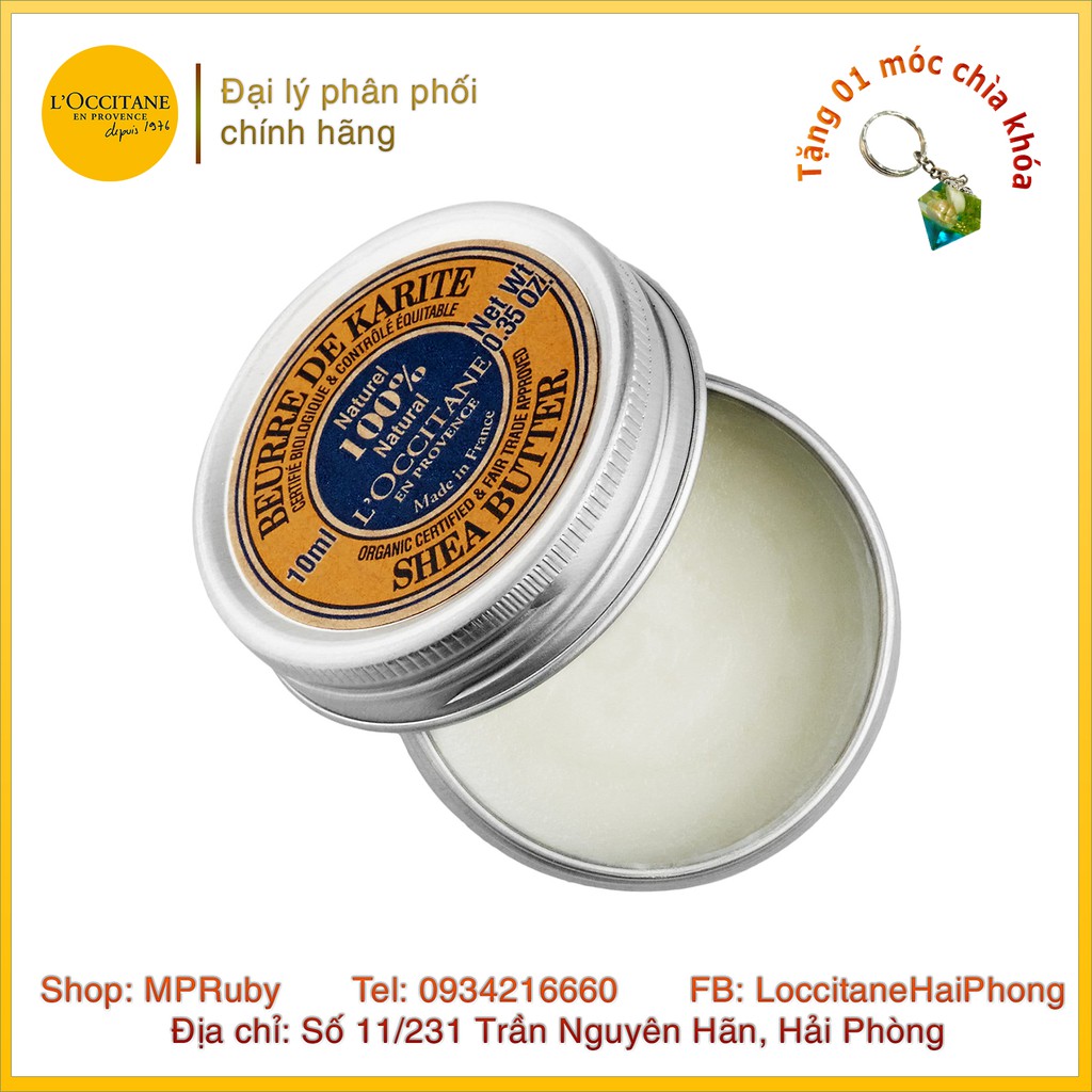 Sáp bơ đậu mỡ hữu cơ nguyên chất L'Occitane / L'Occitane Shea Butter 100% Natural 10ml