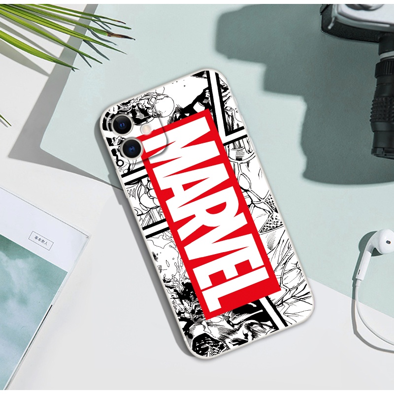 Thời Trang Ốp Điện Thoại tpu Dẻo Họa Tiết marvel Độc Đáo Cho iphone 13 14 pro max 6 6s 7 8 plus x xr 12 mini 11 pro xs max se2