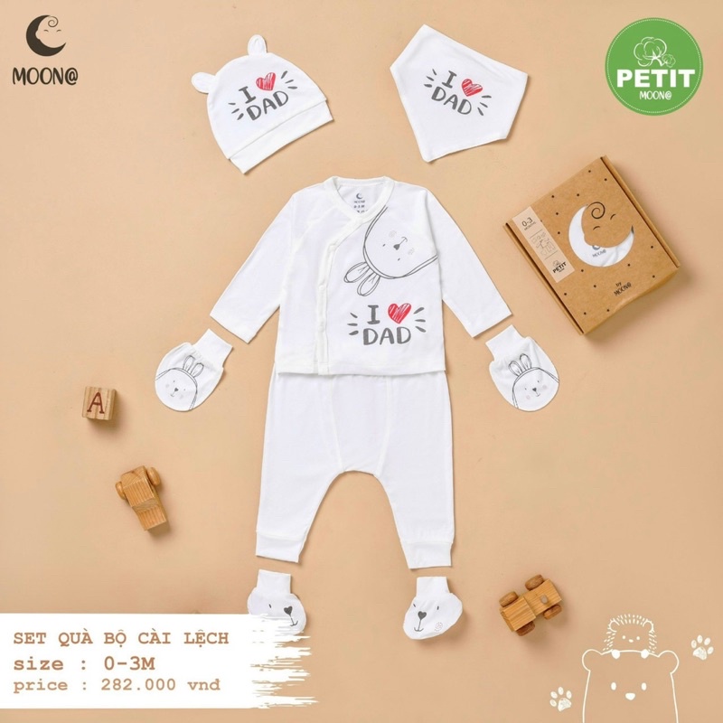 Set quà bộ cài lệch Moon