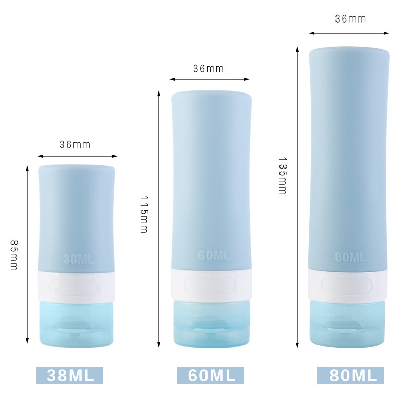 Chai Đựng Bằng Silicone Tiện Dụng Khi Đi Du Lịch