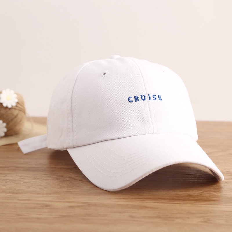 Mũ Lưỡi Trai Unisex Thêu Chữ Đơn Giản