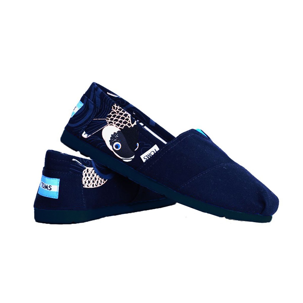 Giày toms cá chép (Đế đen, đế cao su) | BigBuy360 - bigbuy360.vn
