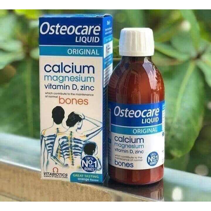Canxi Nước Osteocare Liquid UK Cho Trẻ Còi Xương, Bà Bầu, Cho Cả Gia Đình Lọ 200ml