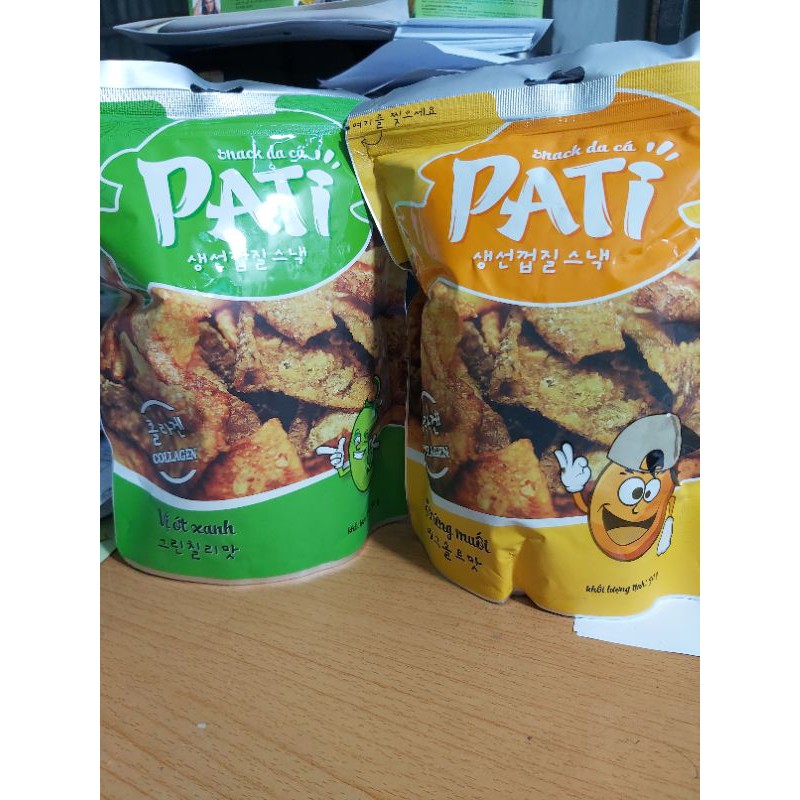 Da cá vị trứng muối, ớt xanh Pati HQ 50g