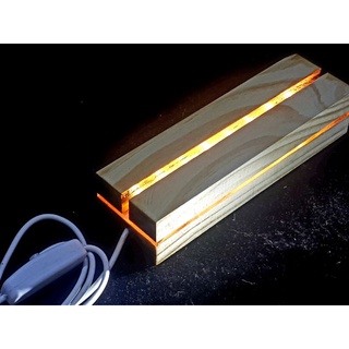 Đế đèn led gỗ