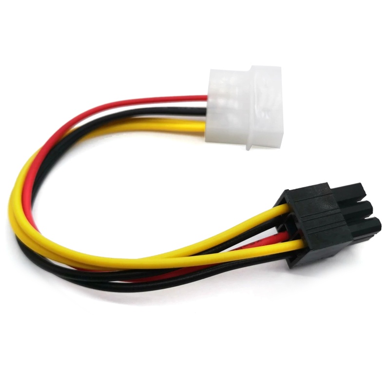 Dây Cáp Chuyển Đổi Thẻ Nguồn 4 Pin Molex Sang 6 Pin PCI-Express PCIE