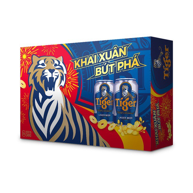 Bia Tiger 24 lon × 330ml