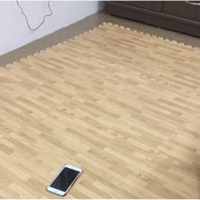 Thảm xốp ghép sàn vân gỗ 1 bộ 6 miếng 60x60cm