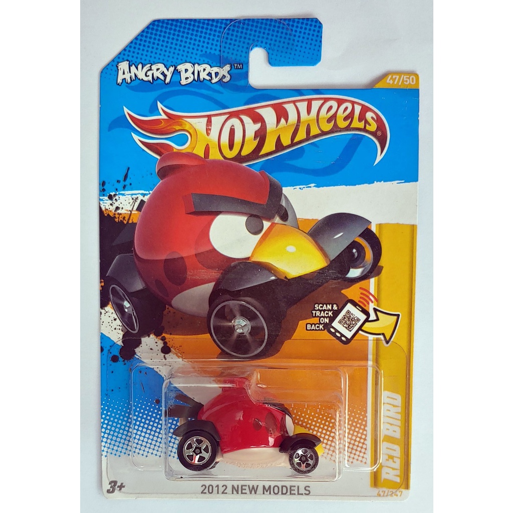 Xe mô hình tỉ lệ 1:64 Hot Wheels T-25-1 Angry Birds Red Bird