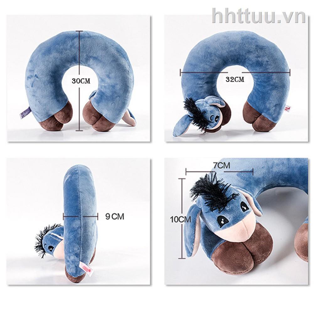 ™❂Gối kê cổ hình chữ U phối động vật phong cách hoạt đáng yêu thích hợp sử dụng trên xe hơi