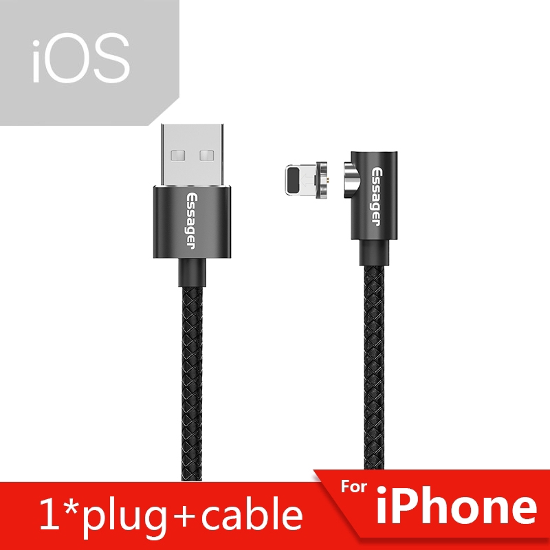 Dây Cáp Sạc Essager Micro USB Từ Tính Dành Cho Điện Thoại iPhone Samsung Android