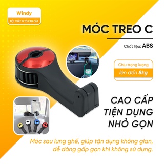 Móc treo đồ ô tô, móc treo đồ đa năng gài sau ghế ô tô kiêm gía đỡ điện thoại, móc treo mini tiện lợi