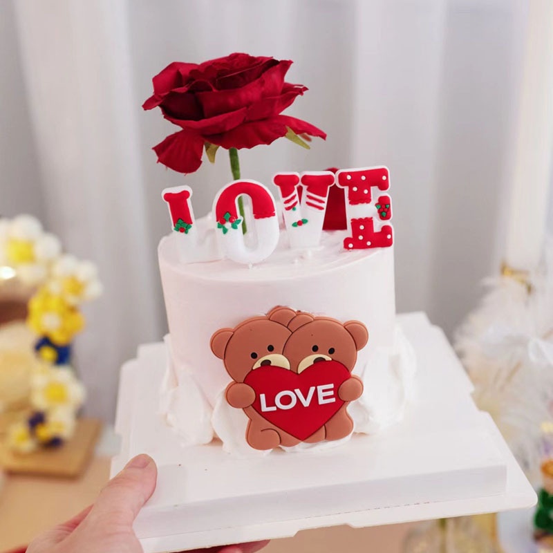 [SIÊU RẺ❤️] – Que cắm chữ Love - mix màu - Trang trí bánh sinh nhật bánh kem