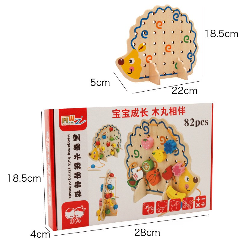ĐỒ CHƠI XÂU HẠT GỖ, LUỒN DÂY, TRANG TRÍ CÂY PHÁT TRIỂN TRÍ TUỆ