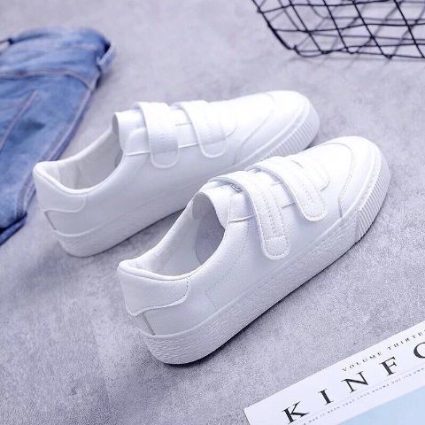 Giày thể thao khóa dán phong cách thời trang Hàn Quốc cá tính 2022 dành cho nữ