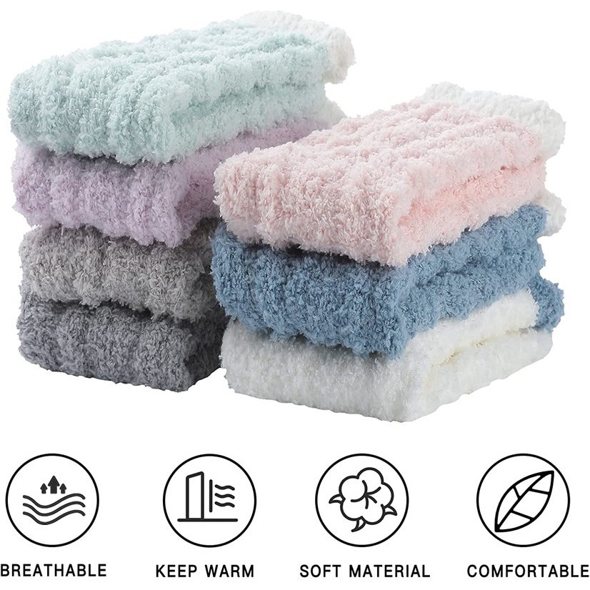 Vớ len cổ cao vừa dày dặn ấm áp thoải mái phong cách Hàn Quốc cho nữ