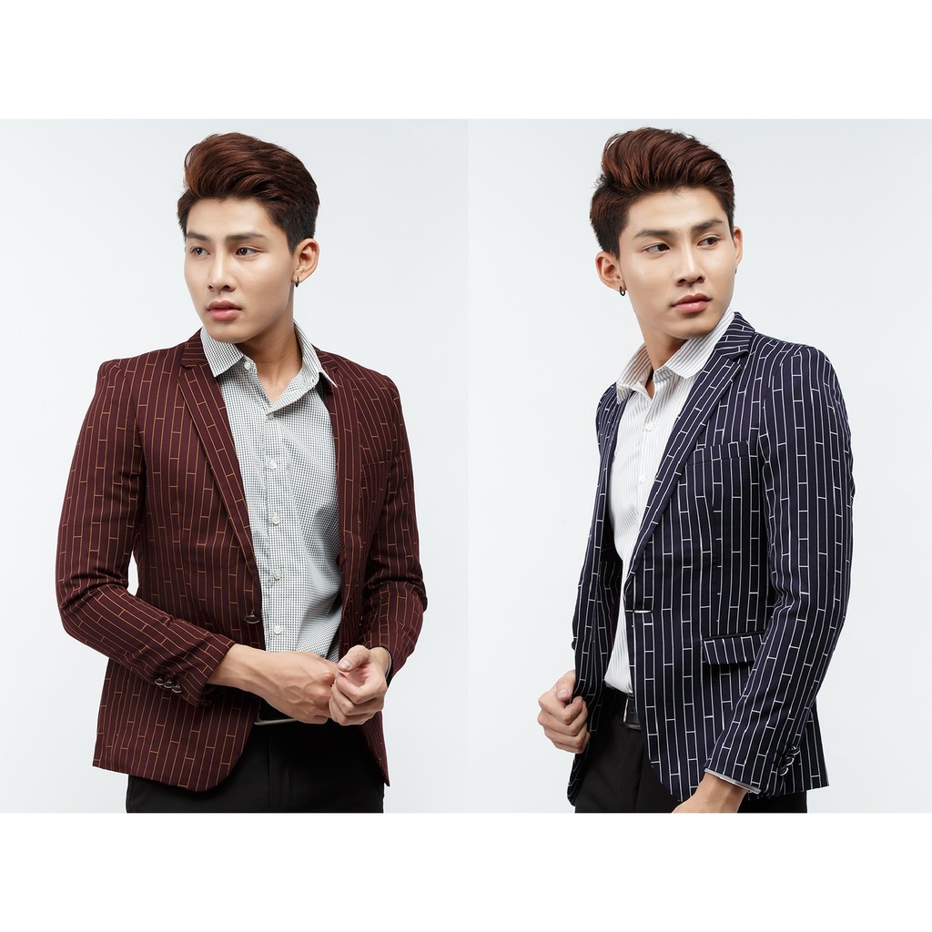 Áo vest Titishop VN32 màu xanh đen phối họa tiết kẻ ô