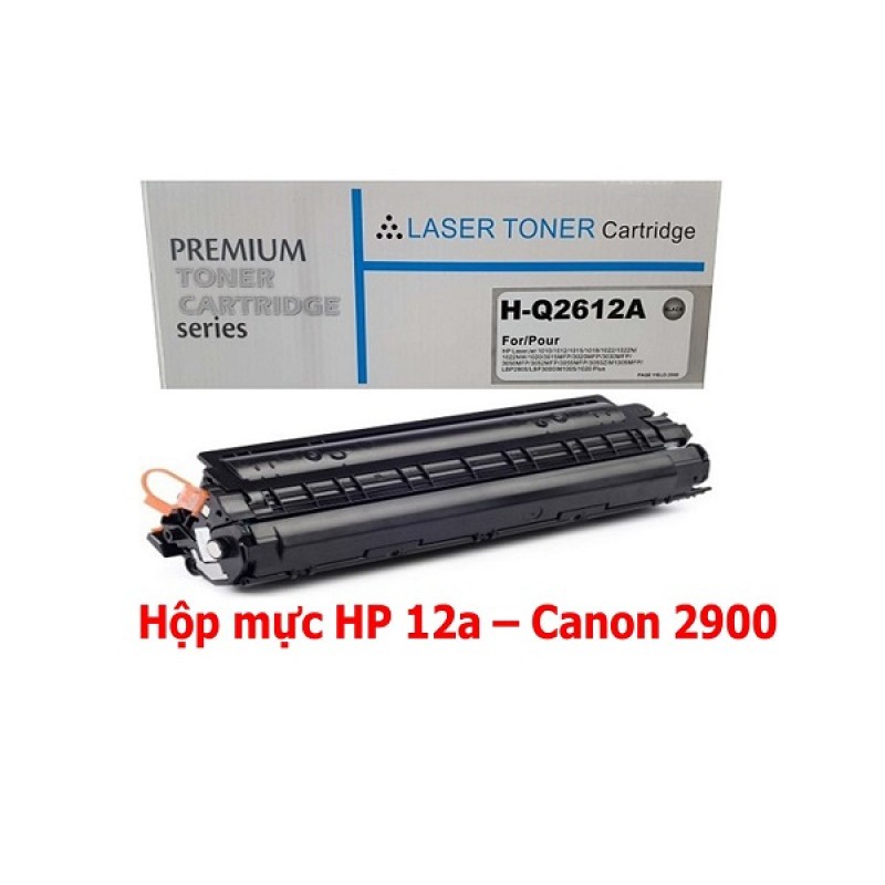 Hộp mực máy in canon 2900, Hộp mực 12A cho HP1020 nhập khẩu BH 12 tháng