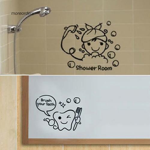 Giấy dán tường hình hoạt hình trang trí nhà tắm | BigBuy360 - bigbuy360.vn