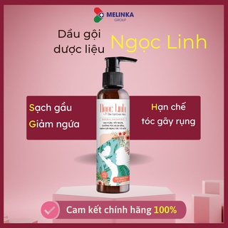 Dầu Gội Dược Liệu Ngọc Linh 250ml, chính hãng Melinka, chăm sóc mái tóc khỏe đẹp tự nhiên