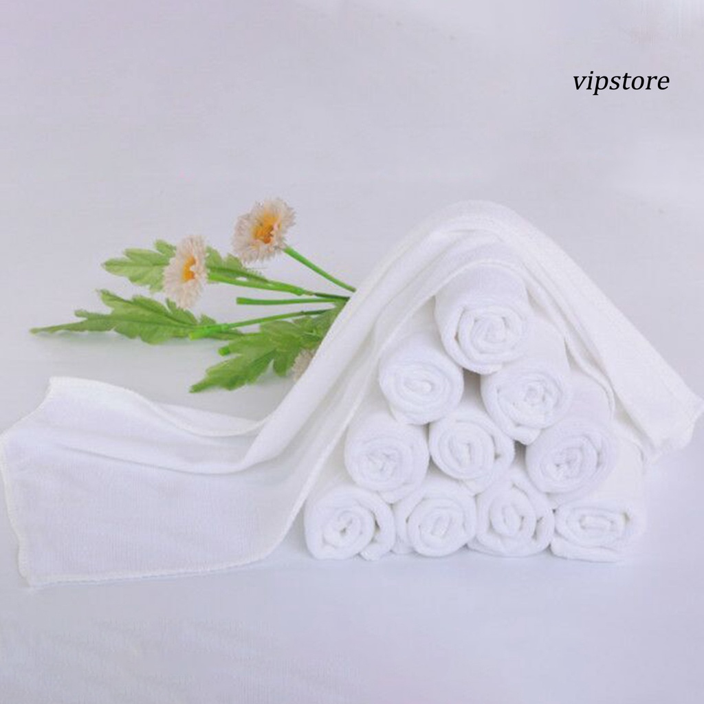 【VIP】 1 Pc White Soft Face Wash Towel， Home Hotel Bath Towel Washcloth Travel Hand Towel 30x70cm