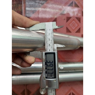 Rulo nhôm phi 40mm,dài 390mm,trục 8mm