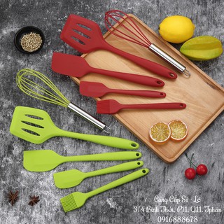 Set 5 Dụng Cụ Spatula Làm Bánh Silicon