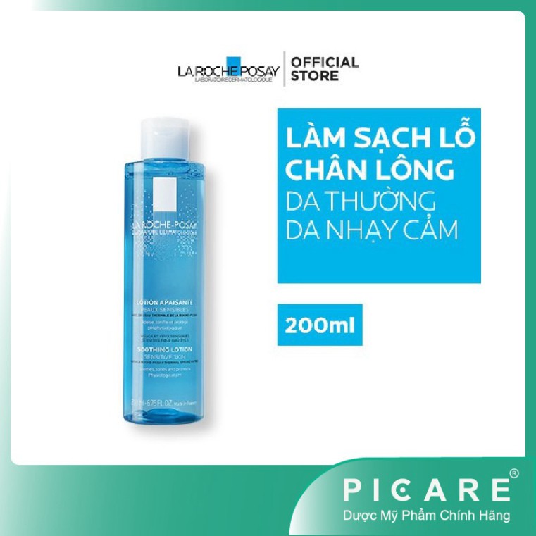 [CHÍNH HÃNG] Nước cân bằng Toner giàu khoáng làm sạch bảo vệ da nhạy cảm La Roche - Posay Soothing Lotion Sensitive Skin