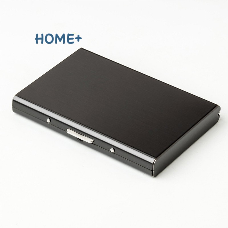 RFID Blocking Wallet Slim Secure Stainless Steel Contactless Card Protector for 6 Credit Cards @vn