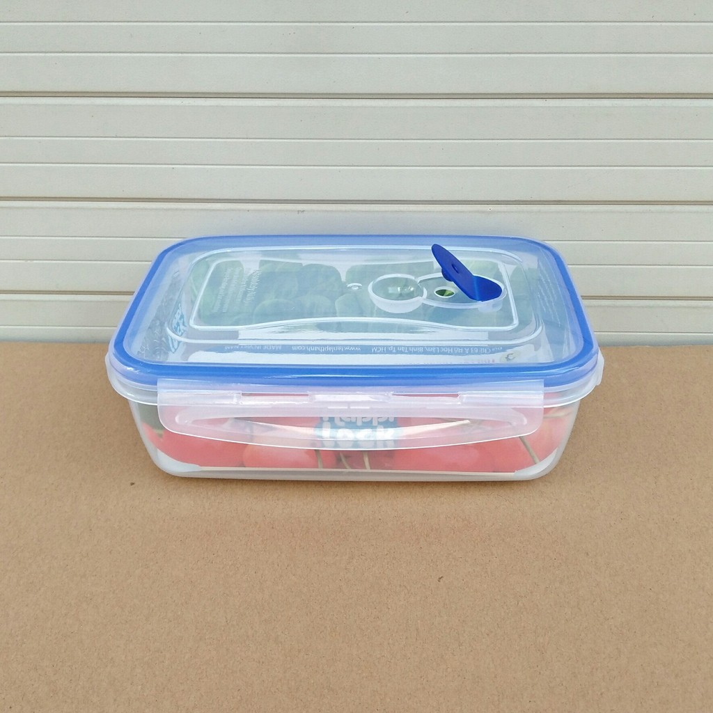 Hộp Nhựa Happy Lock 900M l- Hộp Nhựa Tân Lập Thành - Hộp CHữ Nhật, Nắp Gài Chống Tràn - Hộp Đựng Thực Phẩm | BigBuy360 - bigbuy360.vn