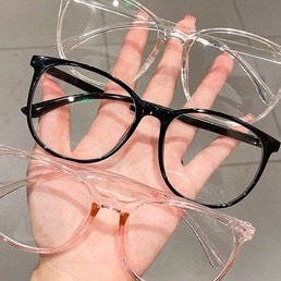 Mắt kính gọng vuông tròn trong suốt NPPK006