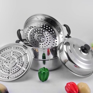 NỒI HẤP 3 TẦNG INOX