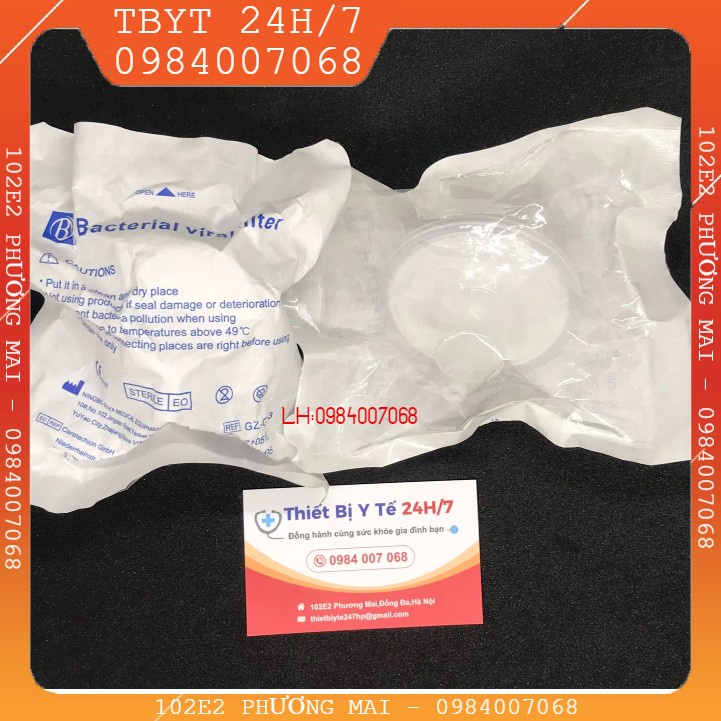 [HÀNG CHUẨN] Filter lọc khuẩn dùng cho máy thở BV/HME Filter
