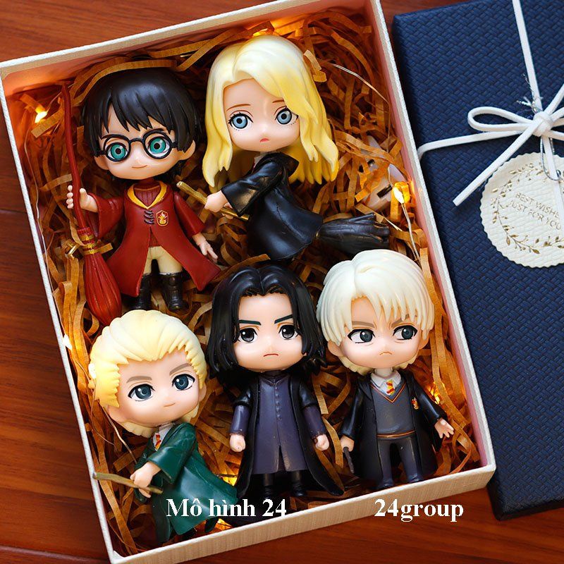 Combo 5 Mô hình nhân vật phim Phù thủy Harry Potter 12cm