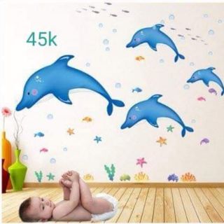 DECAL DÁN TƯỜNG CÁ HEO