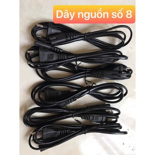 Dây nguồn zin số 8 dài 1M 1.5M loại tốt 2 chấu cắm giao ngẫu nhiên ARIGATO DNS8