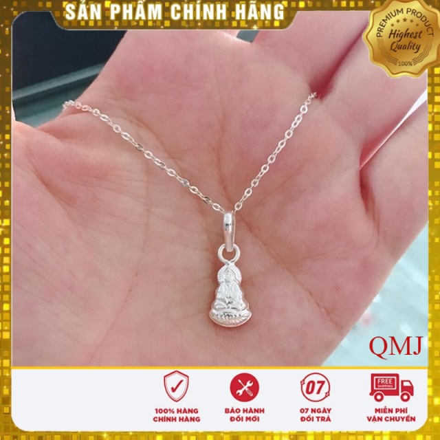 Dây chuyền bạc mẫu mặt phật / Trang sức QMJ bạc chuẩn, chất lượng/kèm bảo hành