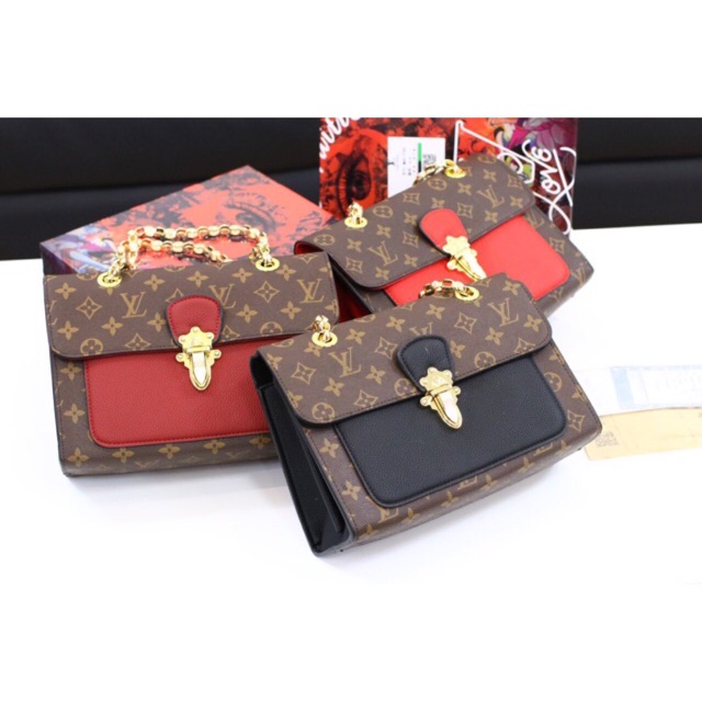 Túi xach Lv pha đỏ fullbox