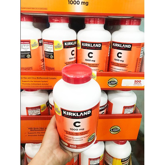 Vitamin C 1000mg Kirkland 500 Vien Của Mỹ Giup Tăng Sức đề Khang Gia Ban 615 000 Giảm Can Mỹ