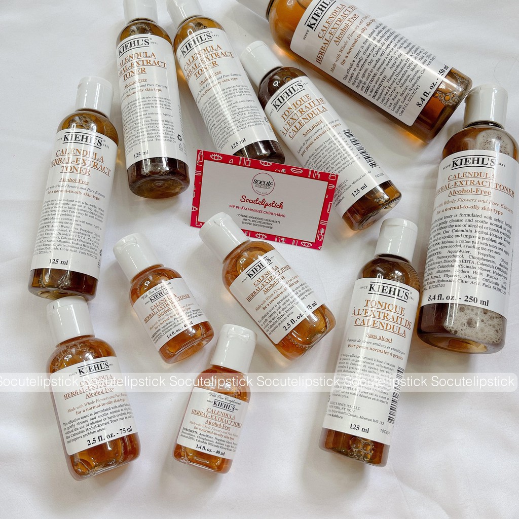 Toner Hoa Cúc Kiehls Kiehl's Calendula Herbal-Extract 40ml - 100ml - 125ml - 250ml Minisize Fullsize