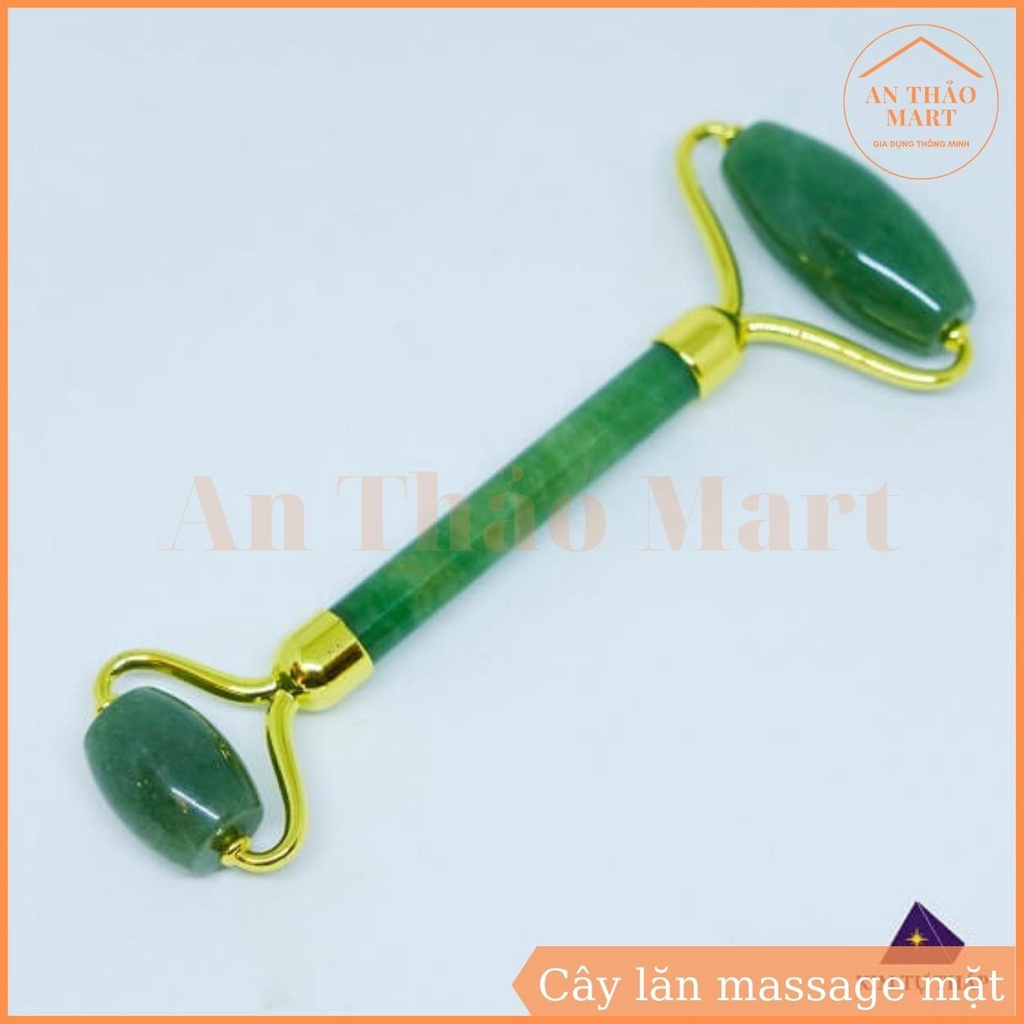 Cây Lăn Massage Mặt 2 Đầu Giúp Lưu Thông Máu, Đá Lăn Quầng Thâm Tiện Ích