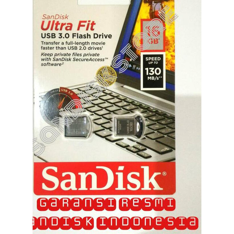 Ổ Cứng Sandisk Ultra Fit 16gb Usb 3.0 Cz43 16gb