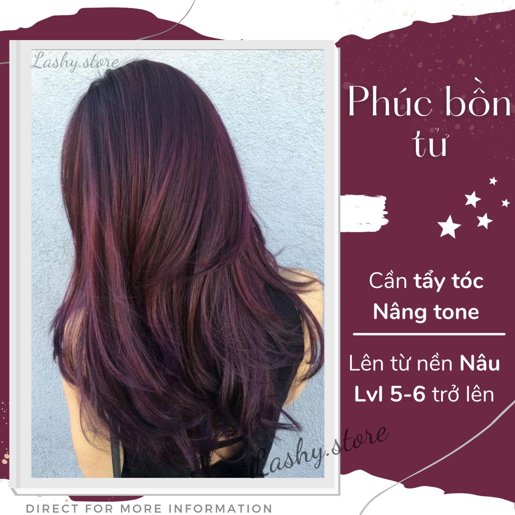 Combo Thuốc nhuộm tóc PHÚC BỒN TỬ - Kèm oxy trợ nhuộm - Lên màu chuẩn | BigBuy360 - bigbuy360.vn